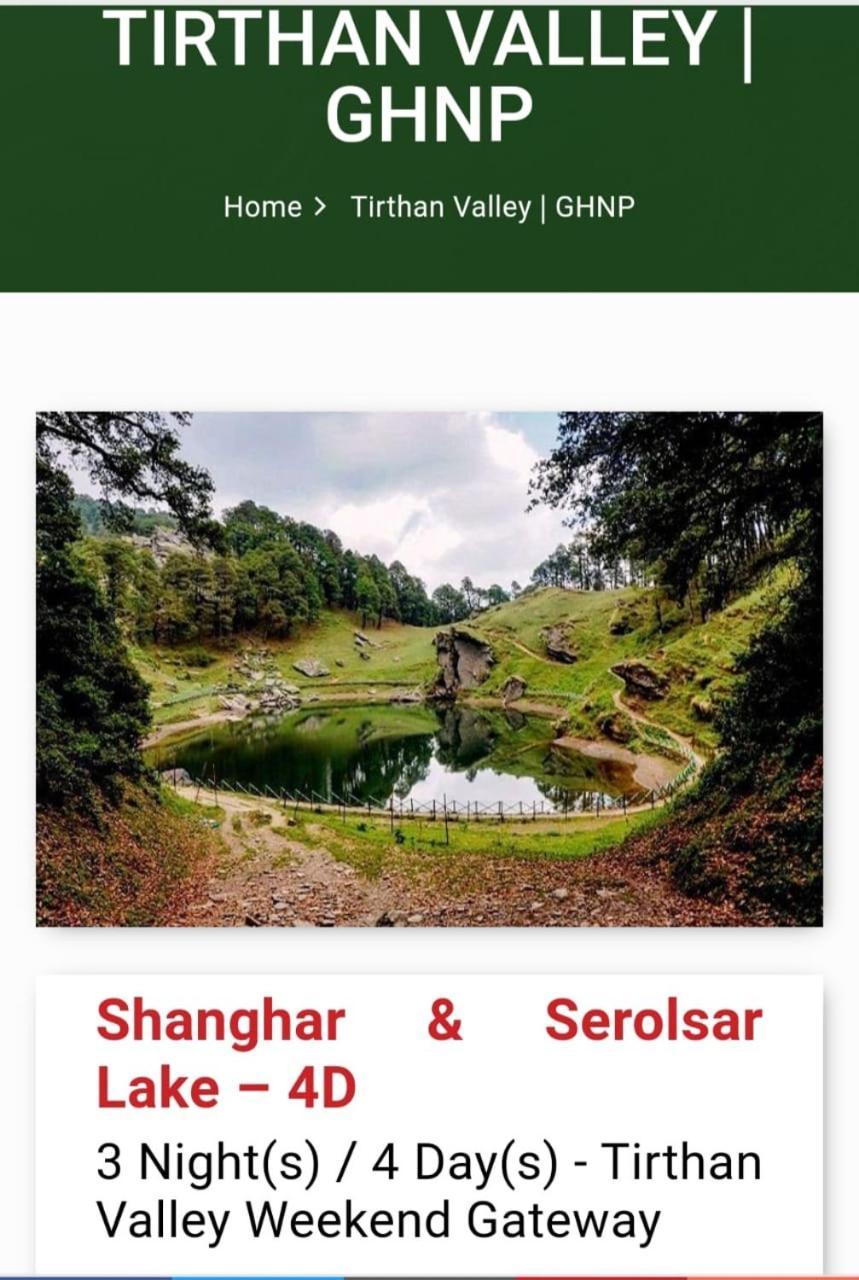 Tirthan Crest Homestay Banjar ภายนอก รูปภาพ