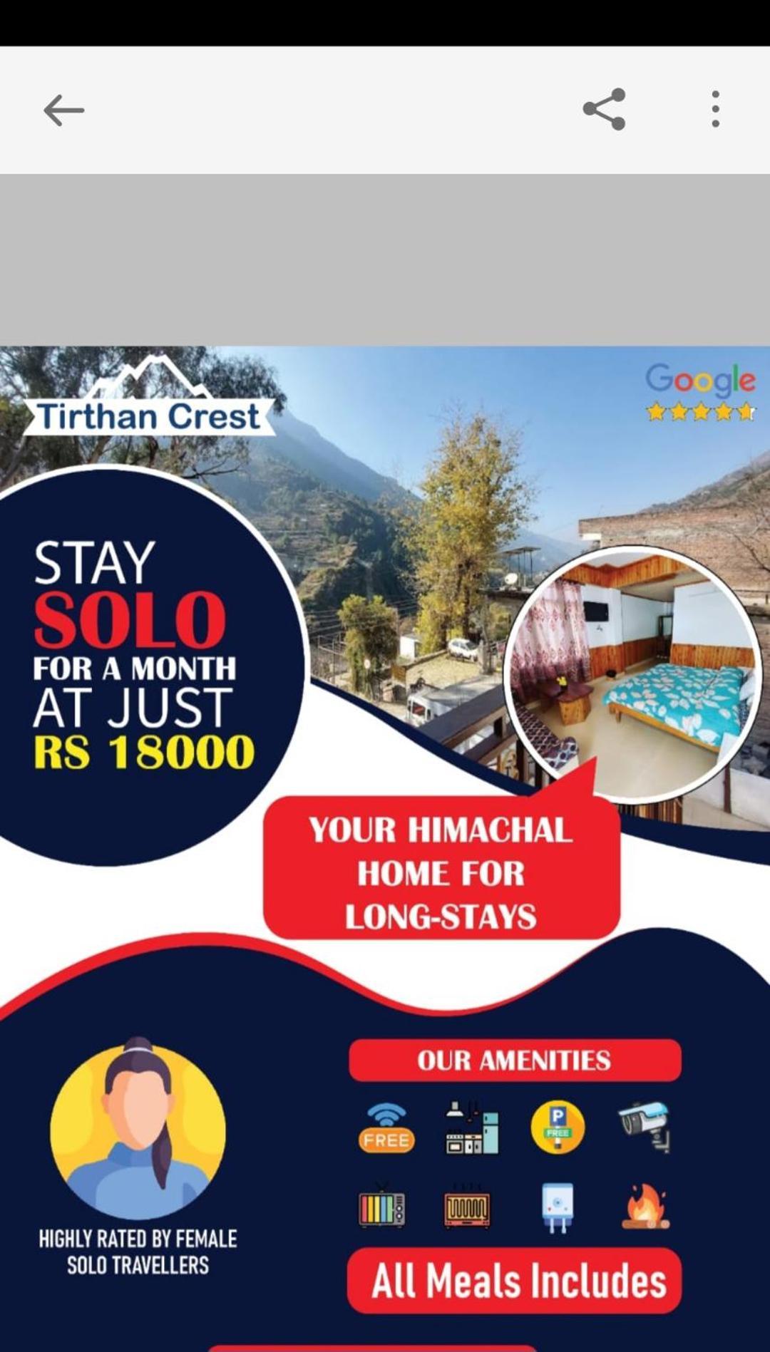 Tirthan Crest Homestay Banjar ภายนอก รูปภาพ